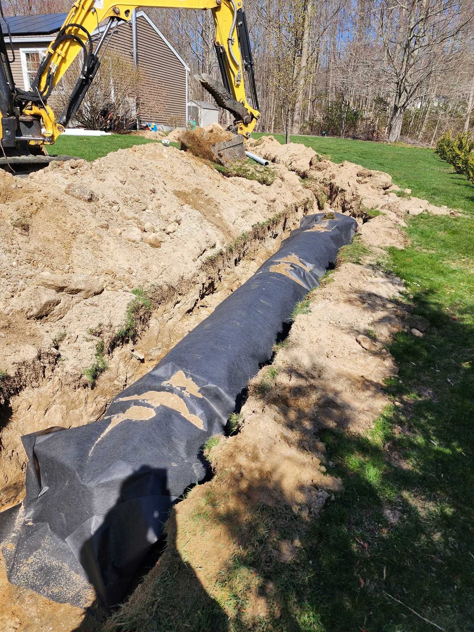 Sparkle Lake excavation and drainage work