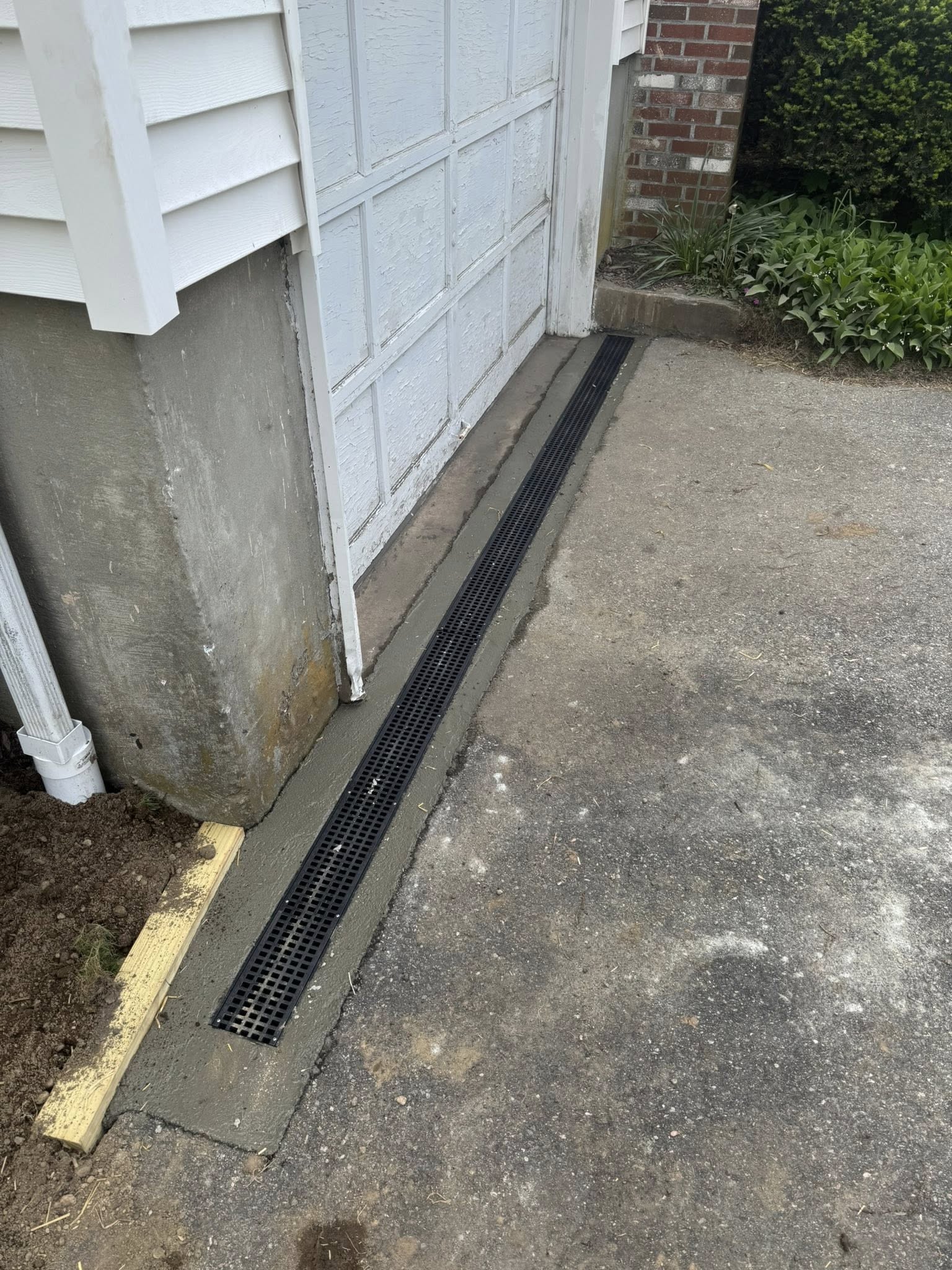 Drainage trench work by Sparkle Lake