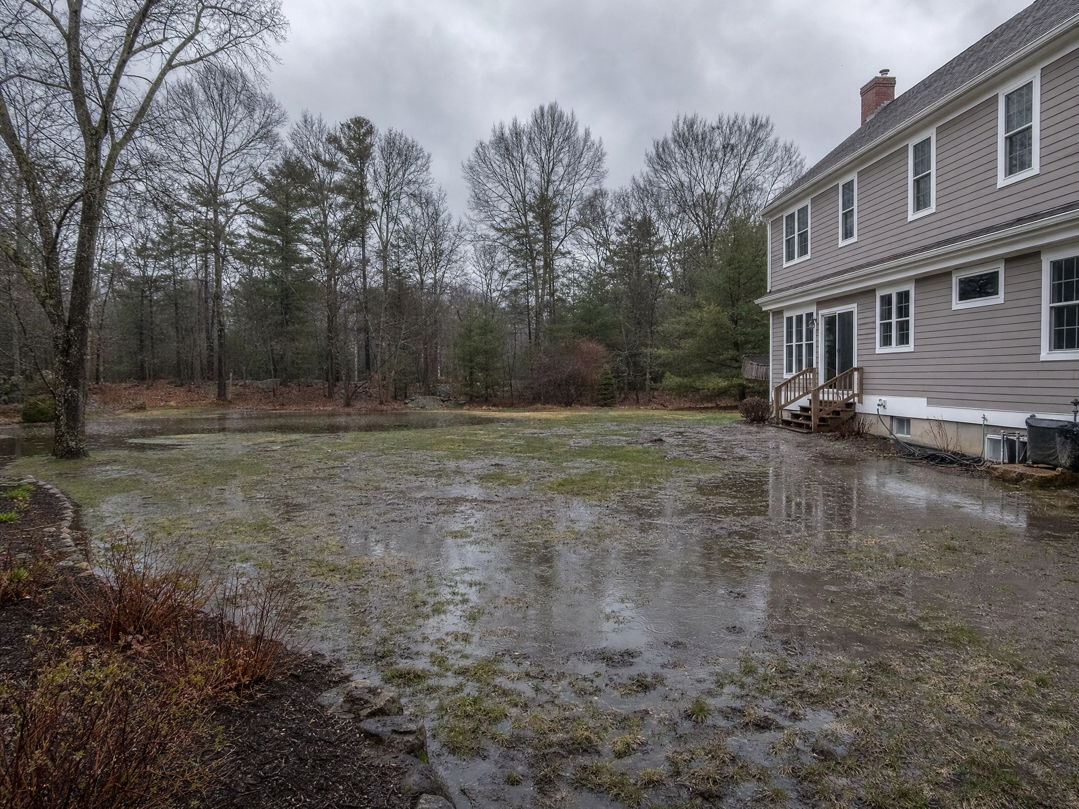 A property with a water problem before Sparkle Lake